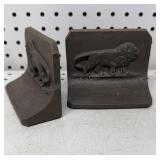 B&H Bradley & Hubbard Castiron Lion Book Ends