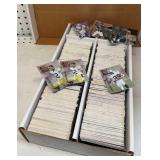 Box of Football Cards some are slightly Bricked