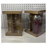 7 wine Glasses & Cocktail Shaker