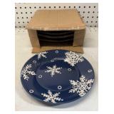 Set of 4 Pfaltzgraff Snow Flurry Salad Plates