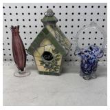 Decretive birdhouse Vase & Basket