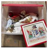 Tote of Christmas Decor Santa Topper & More