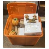 Tote Of Fall Decorations