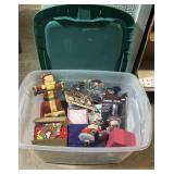 Tote Of Christmas Decorations