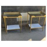 Metal & Marble Side Tables