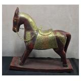 Hand carved Wooden decorative rocking horse.