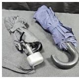 Compact travel umbrellas.