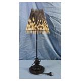 Table lamp with porcupine quill shade. EU plug.