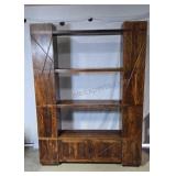 Book/display shelves with side and bottom storage