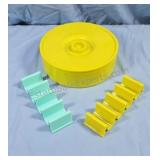 Tortilla shell warmer and taco racks.