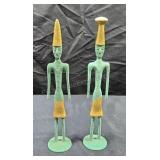 Phoenician statuette reproductions in bronze.