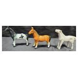 Ceramic horses.