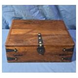 Handmade wooden letter writing box.3½×9×10½.