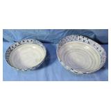 Japanese style ceramic serving bowls. 6½ and 8