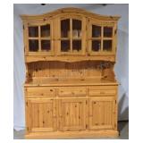Country chic pine hutch.