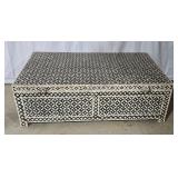 Storage chest with bone inlay. 14×44×30.