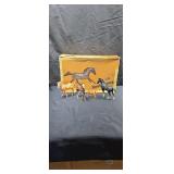 Breyer horses and box.  Horses and box do