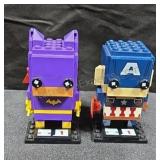 LEGO BrickHeadz. Captain America and Batgirl.