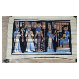Egyptian hand painted papyrus paper painting.