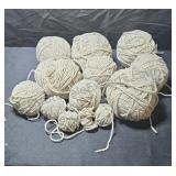 Yarn. 11+ balls. Some appear to be full skeins.