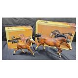 Breyer horses with original boxes. Running