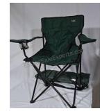 Folding camping chair.