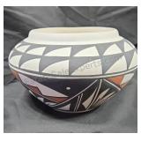 Hand painted Clay bowl. 4½×7. Acoma, NM.