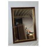 Mirror. Wood frame with gold accents. 28×40.