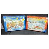 Ravensburger limited edition Christmas puzzles.