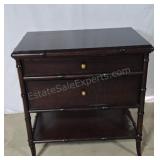 Dresser. Solid walnut with bamboo design