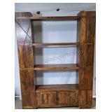 Book/display shelves with side and bottom storage