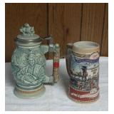 Miller & Christopher Columbus Beer Steins