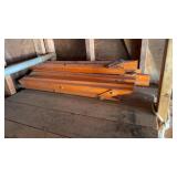 Metal Saw Horses & Wood Set of 4