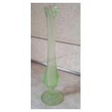 Vintage Uranium Glass Vase