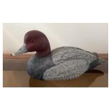 Carved Wooden Duck Signed