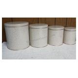 MCM Parmeco Nesting Speckled Canister Set