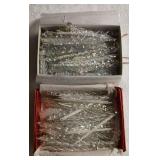 2 Small Boxes of Icicle Ornaments - Glass &