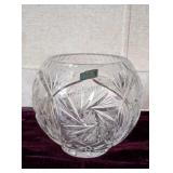 Violetta Lead Crystal Rose Bowl