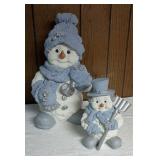 Large Decorative Snowman Figures