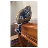 Brass Enameled Shelf Duck