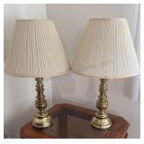 Pair of Brass Table Lamps