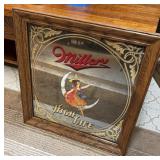 Miller High Life Bar Mirror 18.5x18.5
