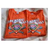 2 Opening Day T-shirts - L/XL