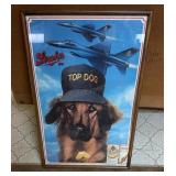 Strohs Top Dog Beer Poster