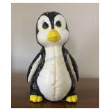 Ceramic Penguin Figurine 10 inches Tall