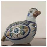 Mexican ceramic Bird 8 Inches Tall
