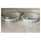 Pyrex Snowflake Casserole Dishes