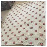 86x86.5 Crochet Flowered Bed Spread
