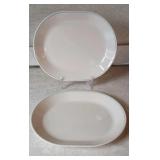 Pair of Corelle Oval Serving Plates