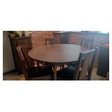 Round Kitchen Table & 4 Chair Set